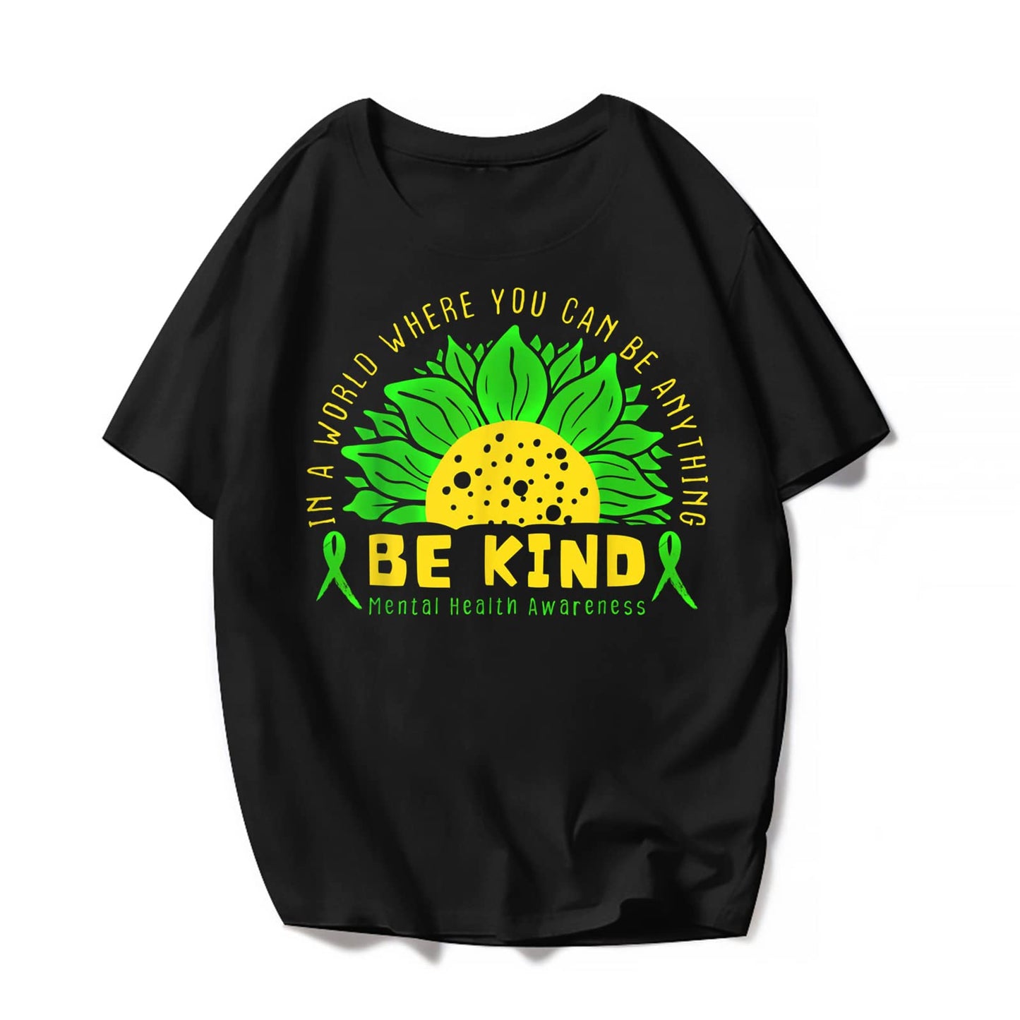 Mental Health Awareness T-Shirt - Casual Short Sleeve Shirts