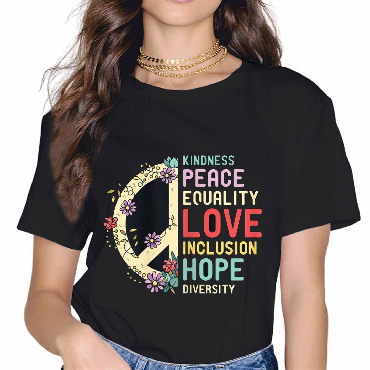 Diversity Equality Love Peace Human Rights Social Justice T-Shirt