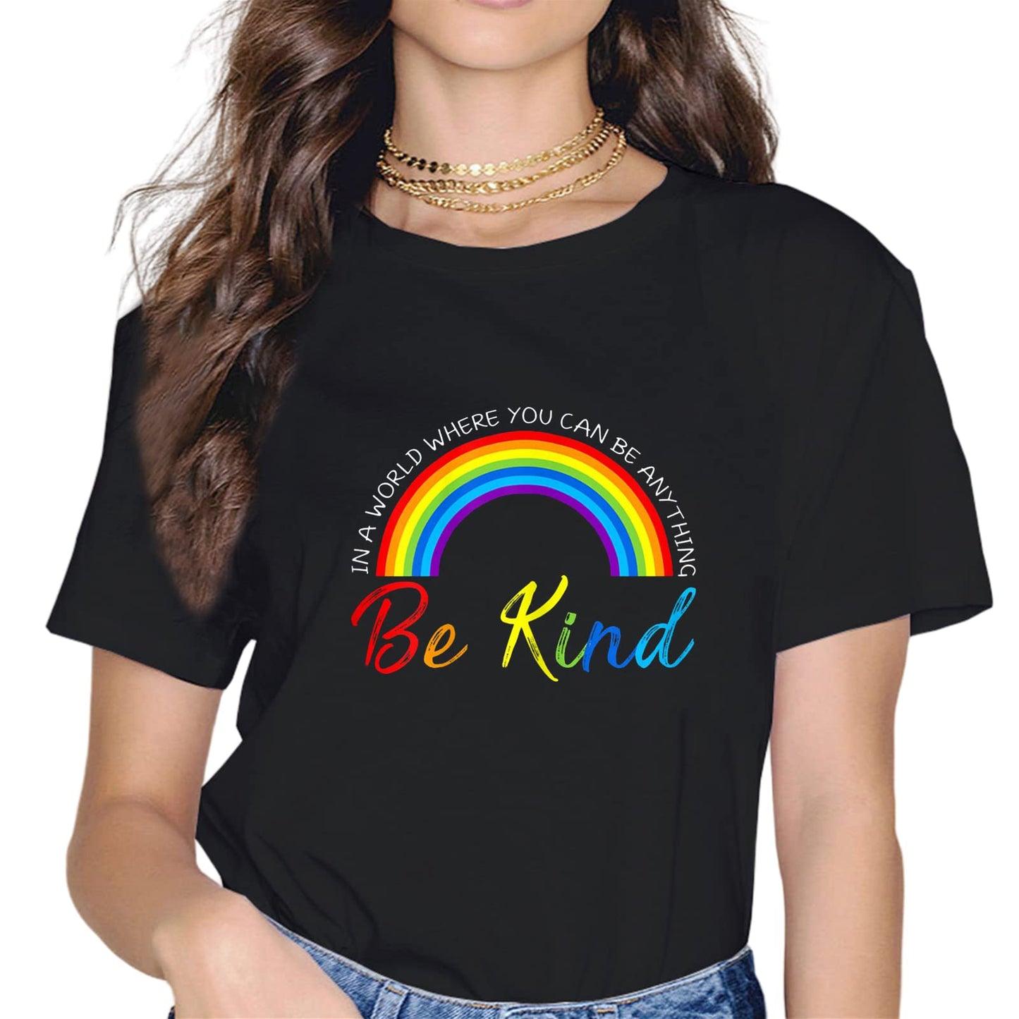 LGBTQ Fashion Short Sleeve Casual Round Neck Pride Month Gift T-Shirt