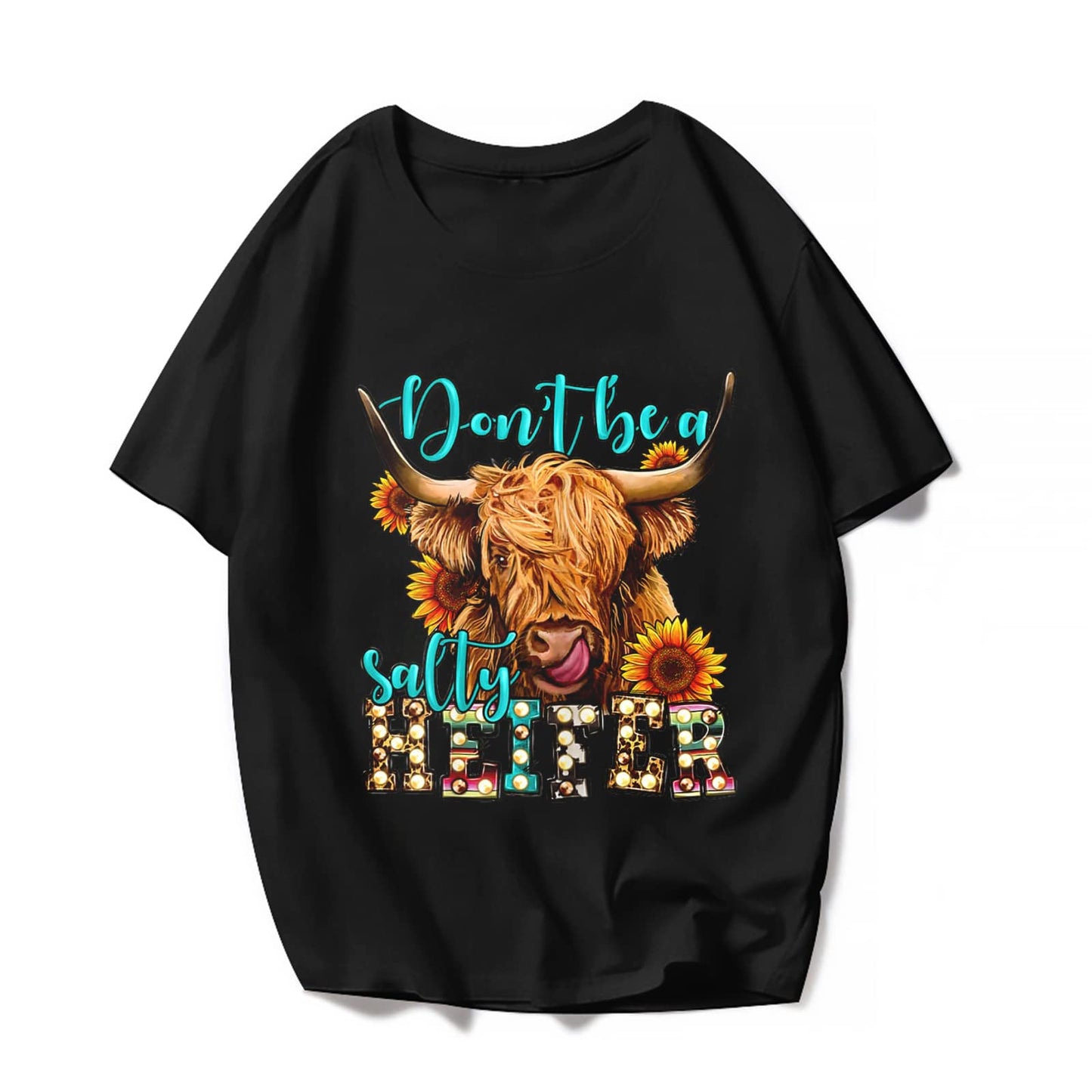 Salty Heifer Cow T-Shirt - Cute Graphics