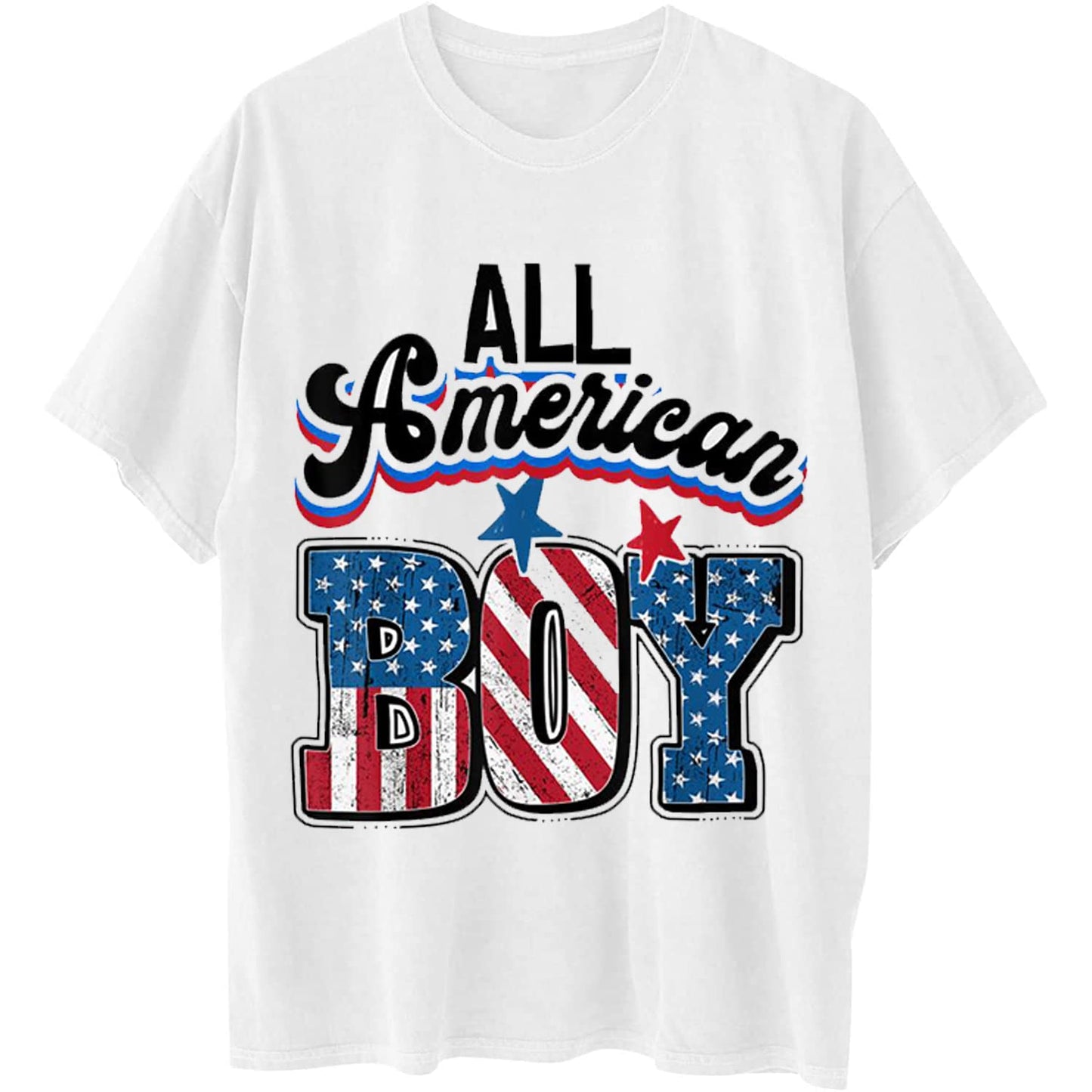 All American Boy T-Shirt - Flag Graphics