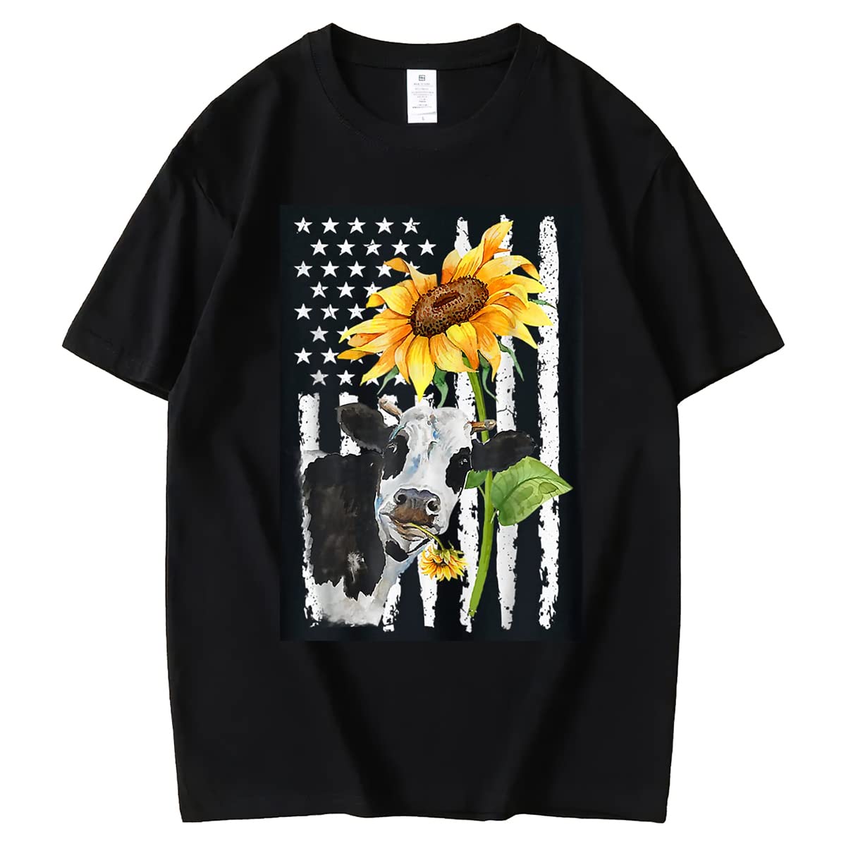 Women's Sunflower T-Shirt - Fun Animal Graphics Tee