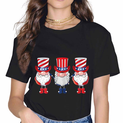 4th of July American Gnomes Celebrating Independence Day T-Shirt