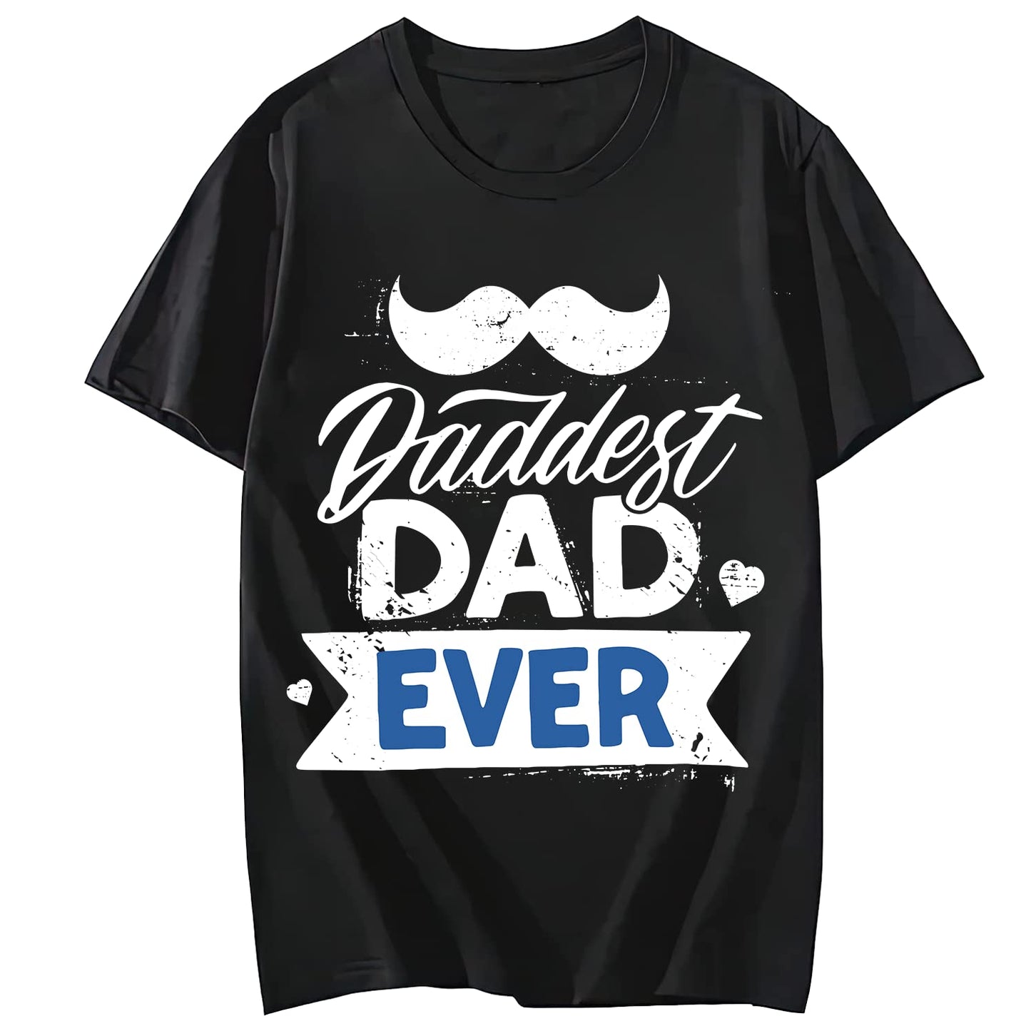 Best Dad Ever Lion Quote Casual Short Sleeve T-Shirt for Women and Men