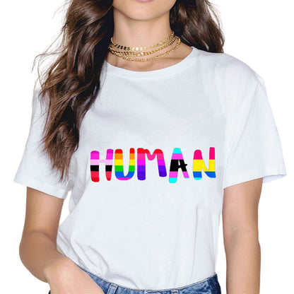 Rainbow Flag Human Rights LGBTQ+ Pride Month Gift T-Shirt