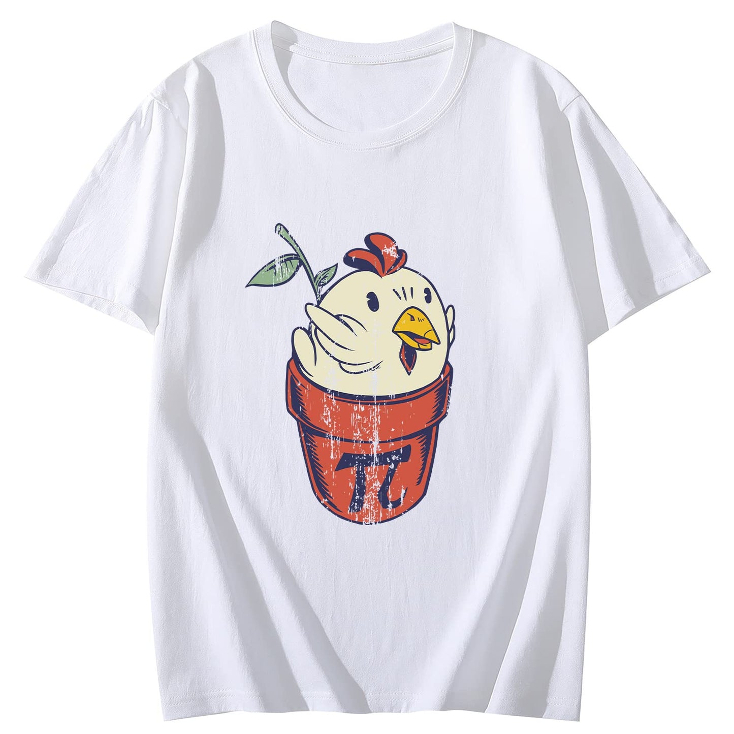 Chicken Pot Pie Short Sleeve Comfort Tops T-Shirts for Women