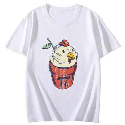 Chicken Pot Pie Short Sleeve Comfort Tops T-Shirts for Women