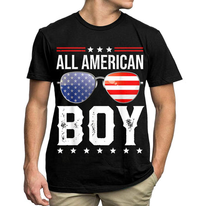 All American Boy T-Shirt - Flag Graphics