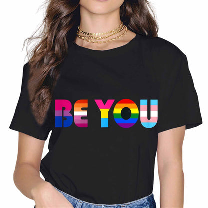 Human LGBTQIA Rainbow Flag Pride Transgender Proud Ally T-Shirt