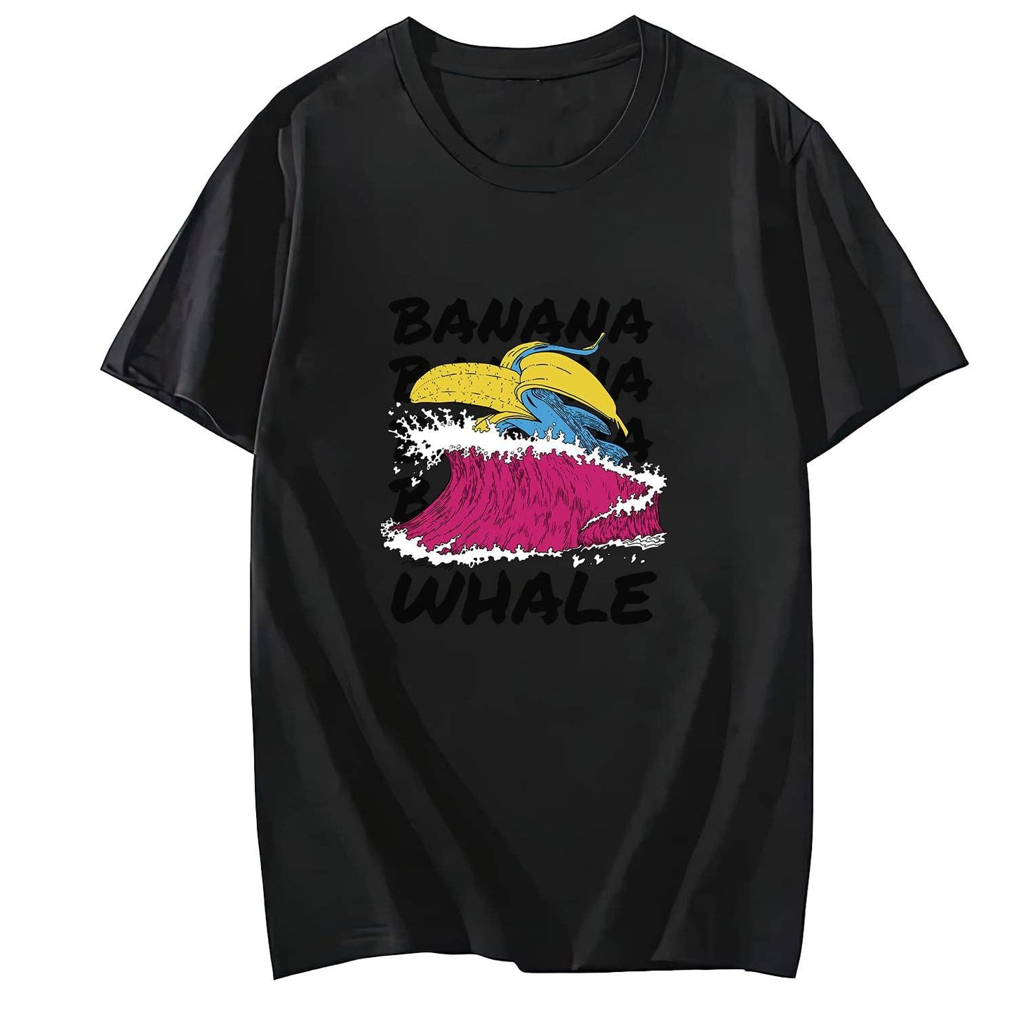 Banana Popart Shirt for Women Short Sleeve Comfort Tops T-Shirt