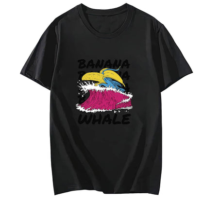 Banana Popart Shirt for Women Short Sleeve Comfort Tops T-Shirt