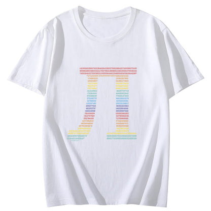 Pi Day Short Sleeve Comfort Tops T-Shirts for Women