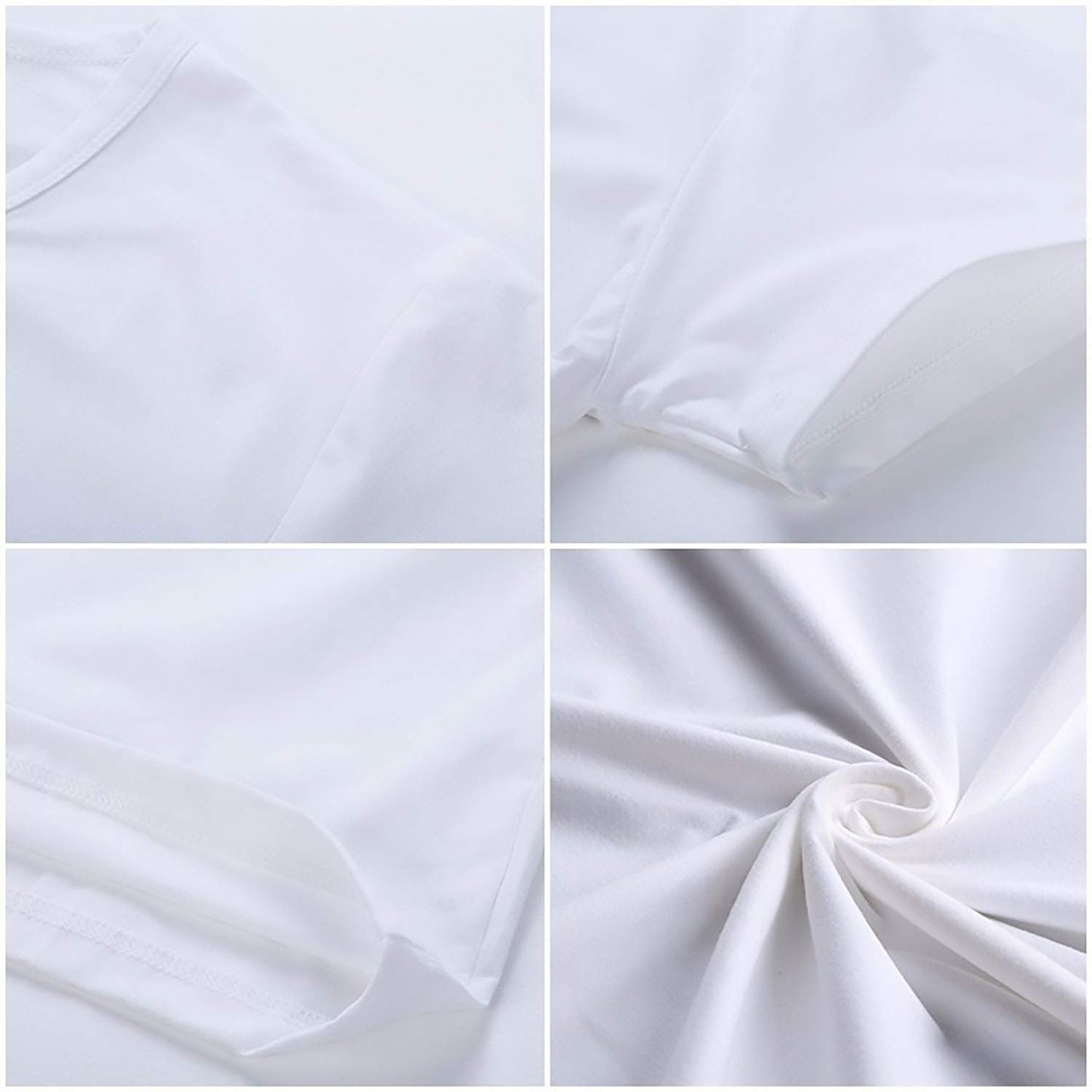 LastFor1 Women's Tropical Summer Vacation Round Neck Short Sleeve T-Shirt White Medium