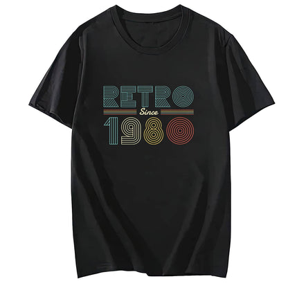Retro Year Shirt for Women Short Sleeve Comfort Tops T-Shirt