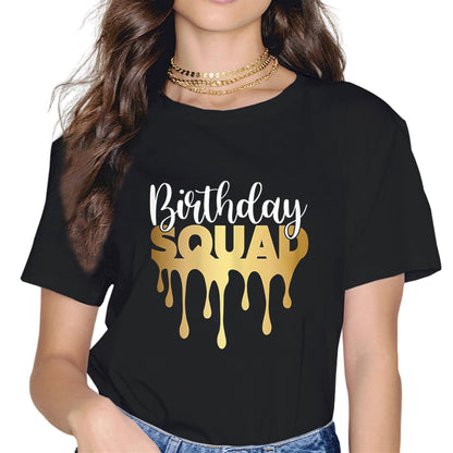 Sassalilly Womens Birthday Squad Women T-Shirt