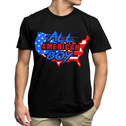 All American Boy T-Shirt - Flag Graphics