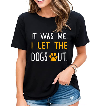 Women's T-Shirt Fun Dog Paw Graphic Tee Dog Lovers Gifts Casual Short Sleeve Tops