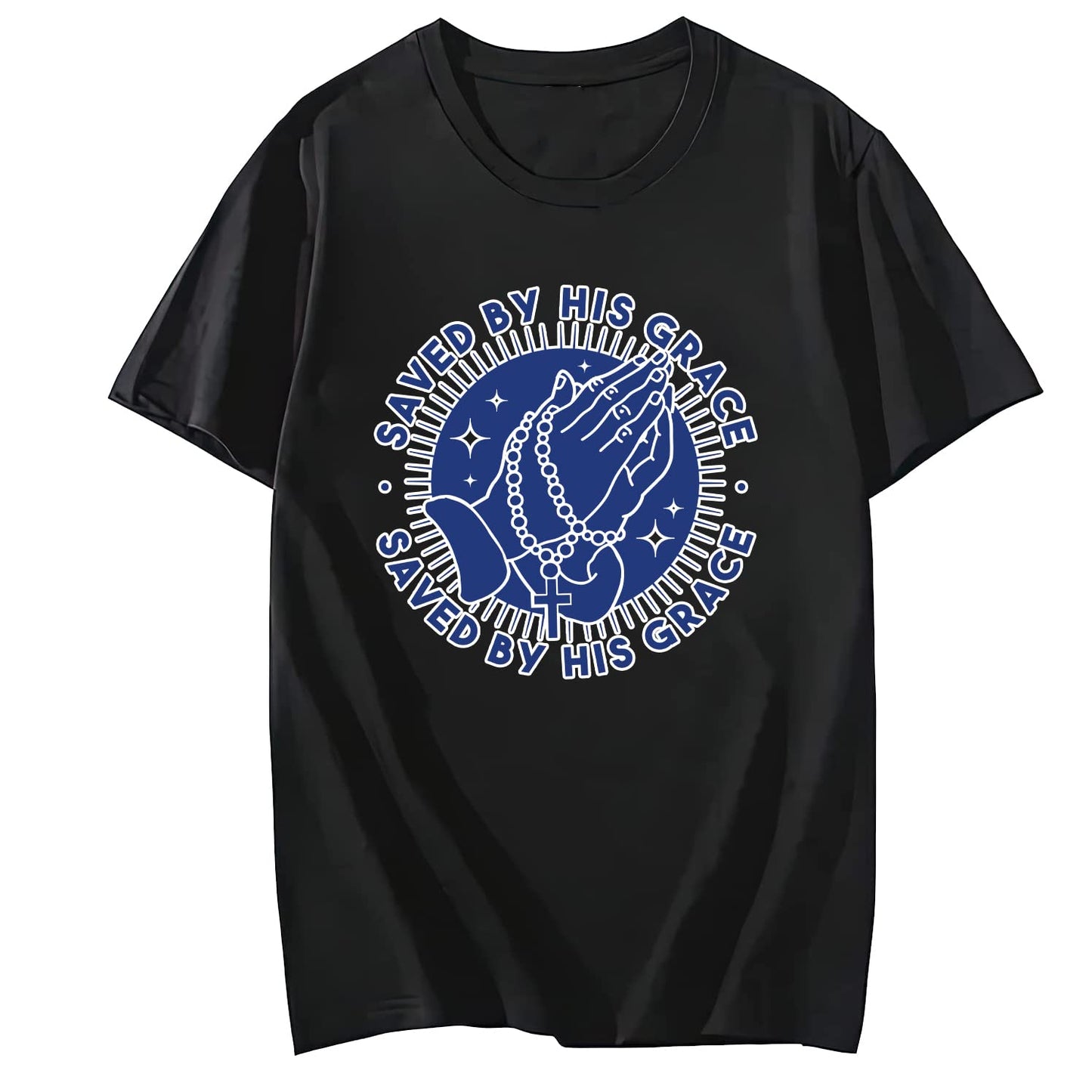 Saved by His Grace Short Sleeve Comfort Tops T-Shirts for Women