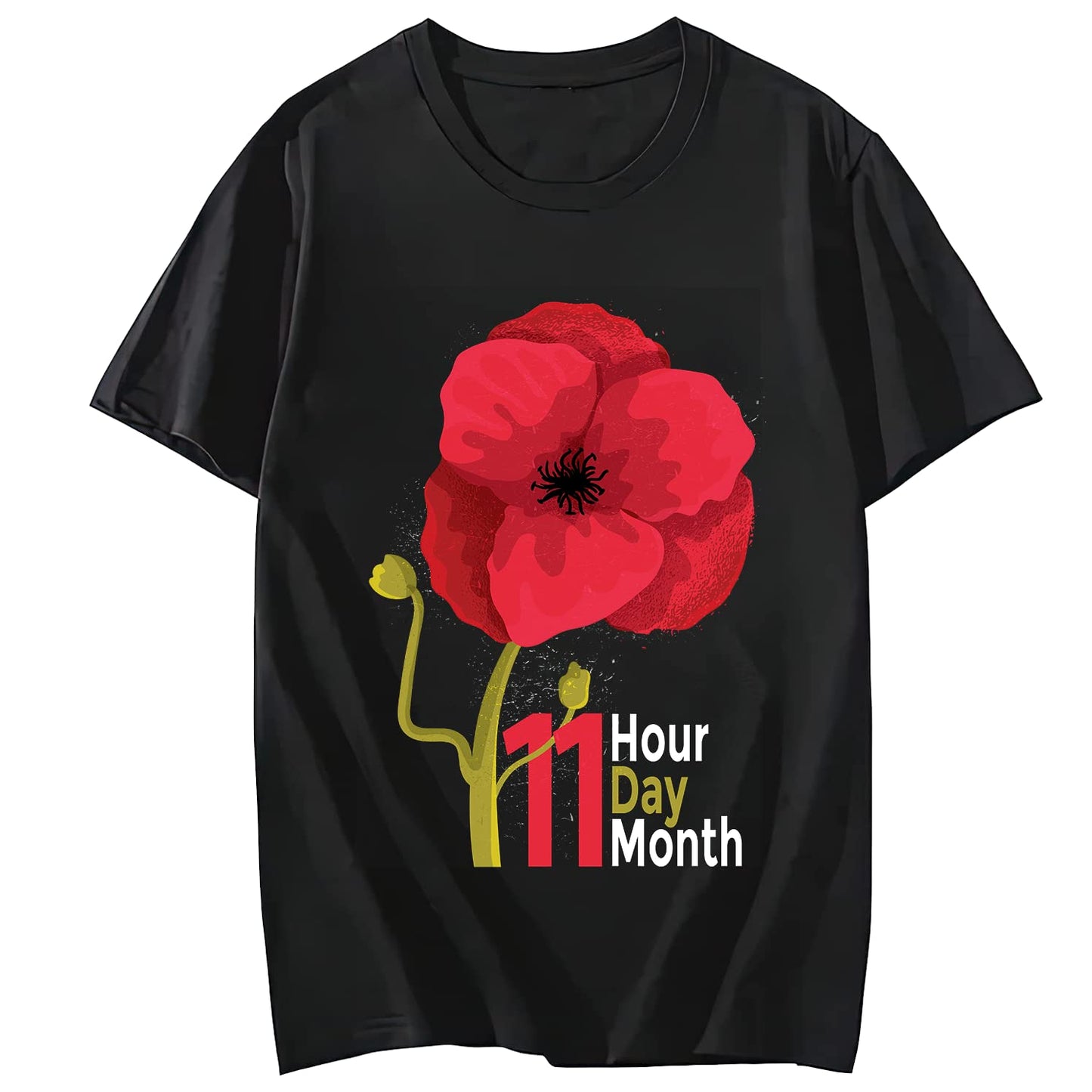LastFor1 11 Hour Day Month Veterans Day T-Shirt for Men Women