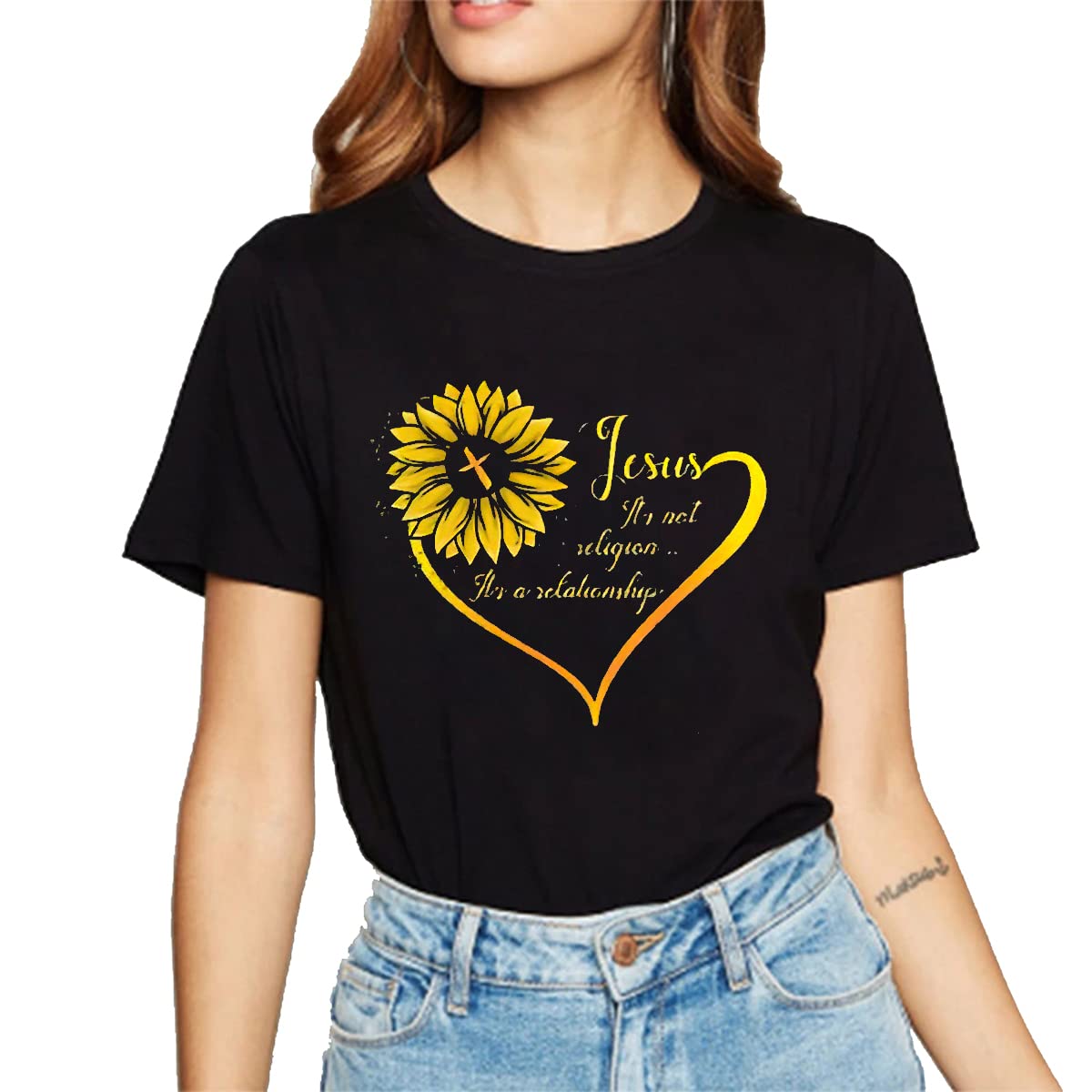 Heart Graphic Love Faith T-Shirt - Embrace Summer Vibes