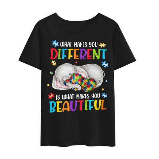 Elephant Autism Tee - Casual Graphics