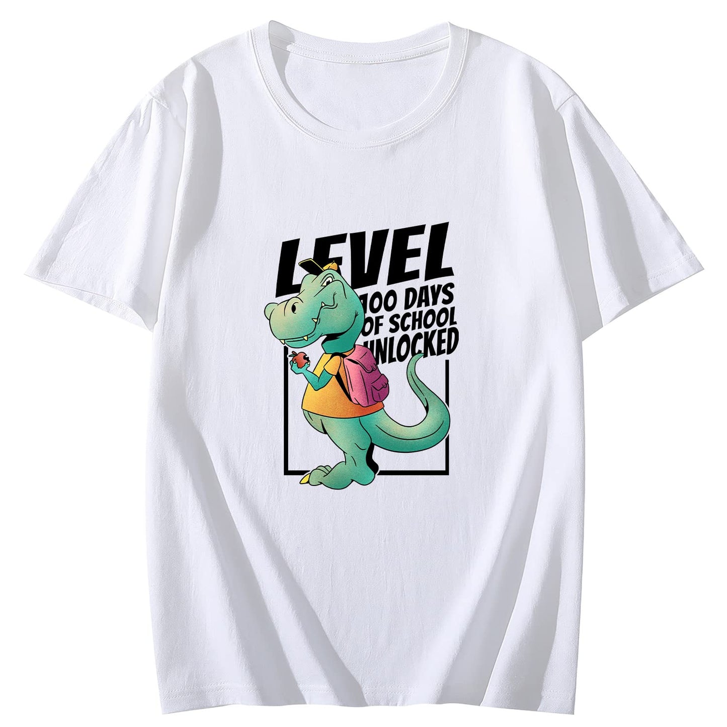 Awesome T-rex Monster Truck Round Neck Short Sleeve T-Shirt Top fo Men