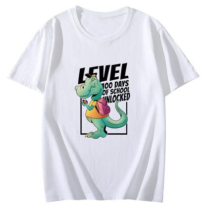 Awesome T-rex Monster Truck Round Neck Short Sleeve T-Shirt Top fo Men