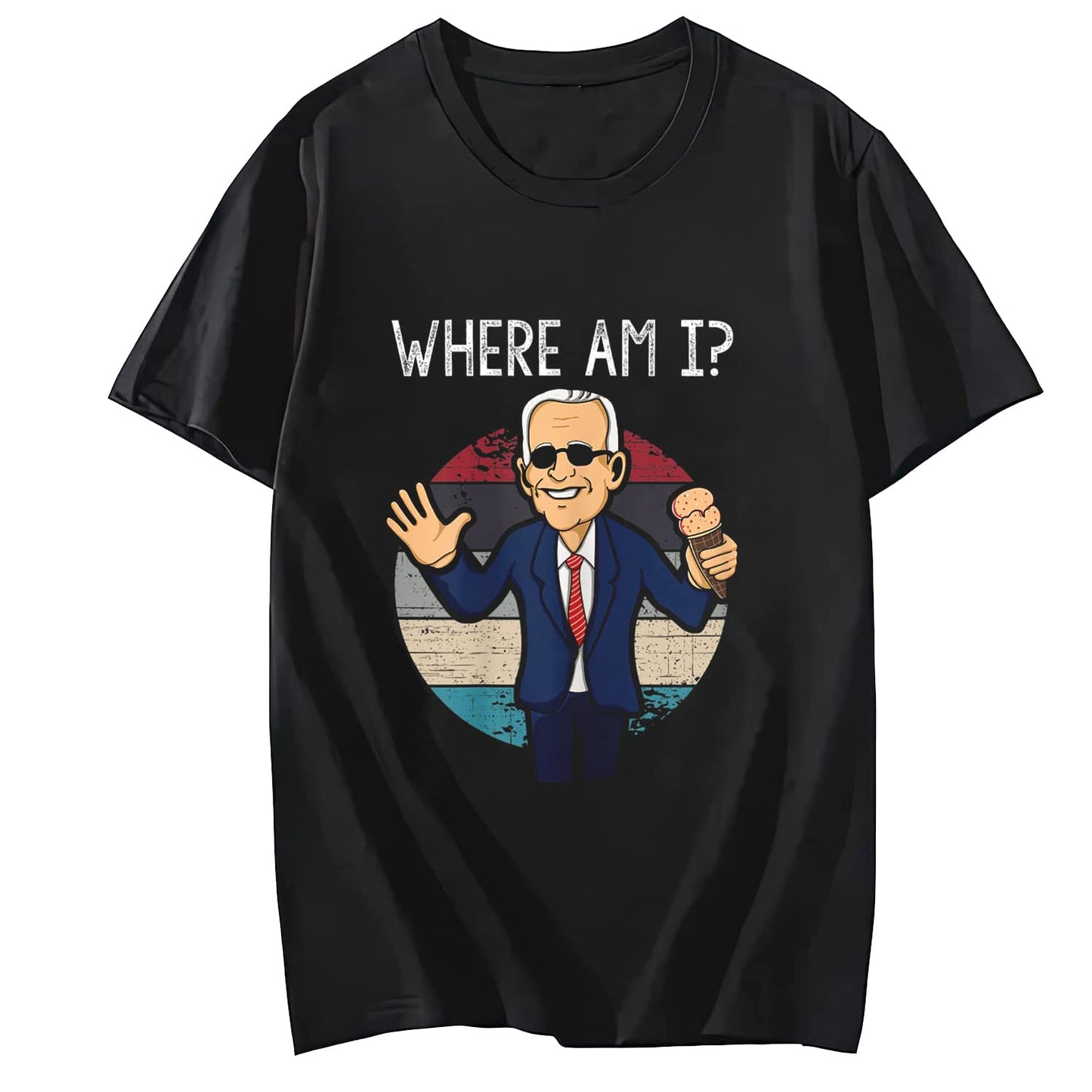 Where Am I? Tshirt Comfortable Round Neck Short Sleeved Top Shirt