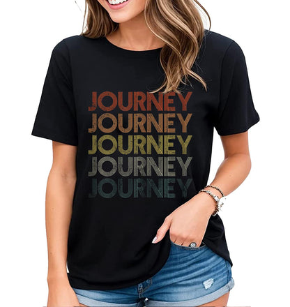 Womens Journey Tshirt Just A Small Town Girl Village Little City Laid-Back Life Short Sleeve Tops