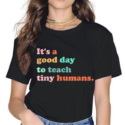 CQC Teacher of Tiny Humans Kindergarten Preschool Teacher T-Shirt