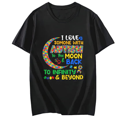 I'm A Proud Autism Grandma Puzzle Ribbon Butterfly Awareness Short Sleeve T-Shirt
