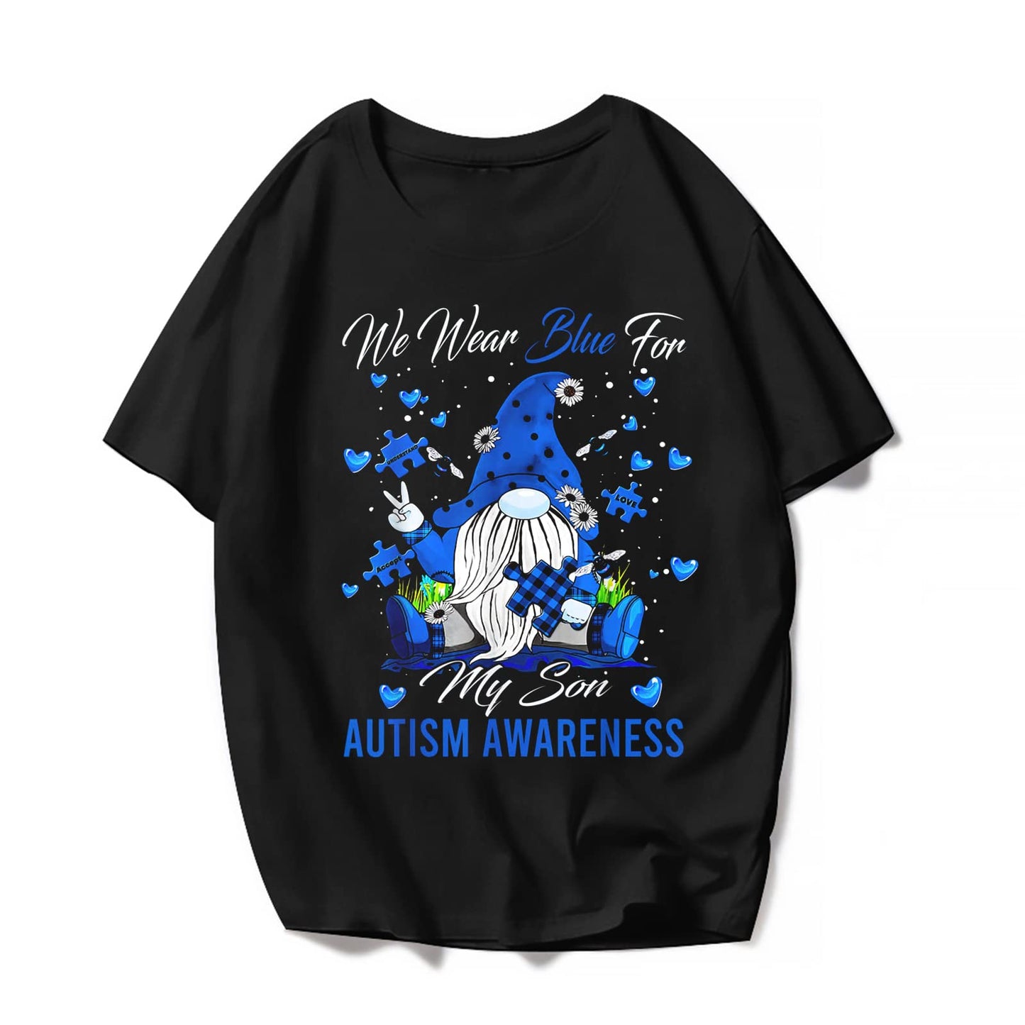 Autism Awareness Rockin' The Exhausted Autism Mom Life T-Shirt Cute Women Graphics Casual Shirts Summer Tee