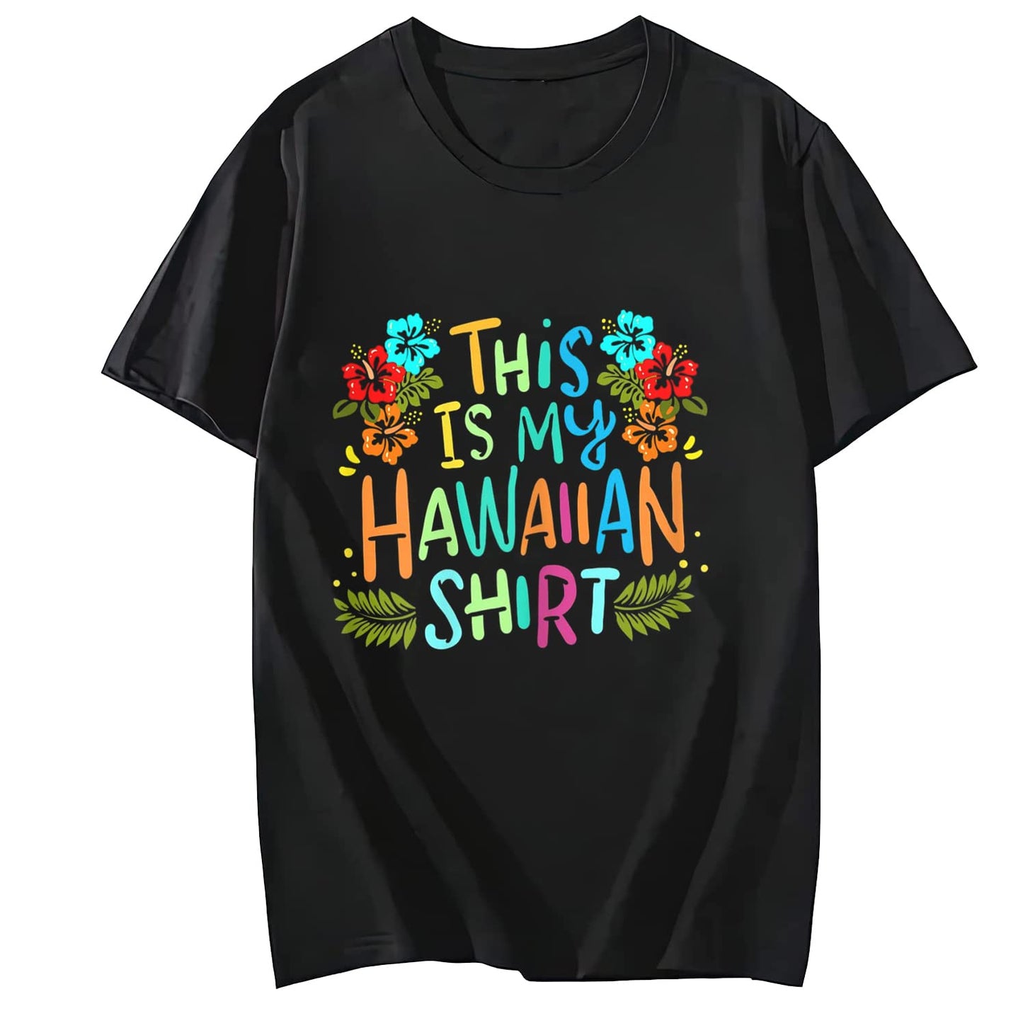 LastFor1 This is My Hawaiian Shirt Women Tropical Luau Costume Party Hawaii T-Shirt