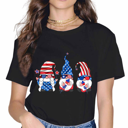 4th of July American Gnomes Celebrating Independence Day T-Shirt