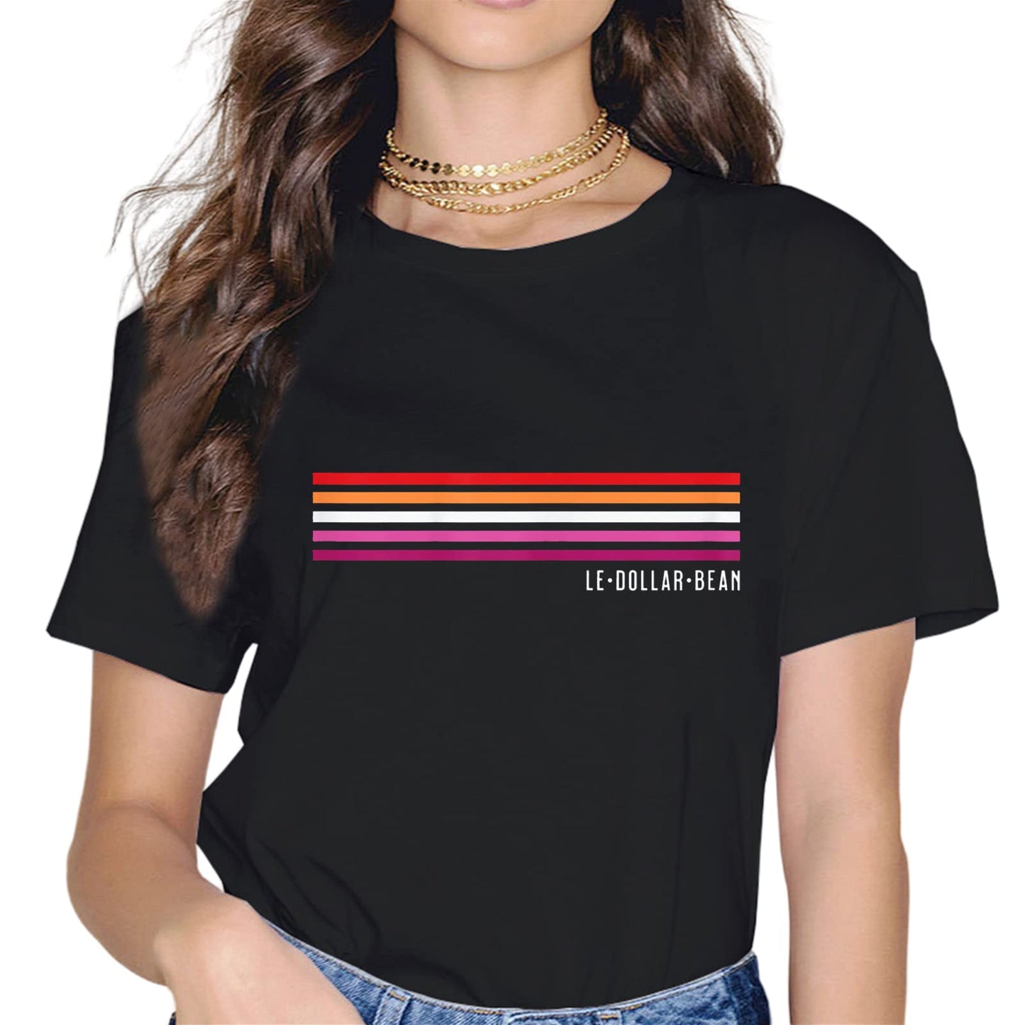 Lesbian Pride Flag LGBTQ Funny LGBT Ally Gift T-Shirt