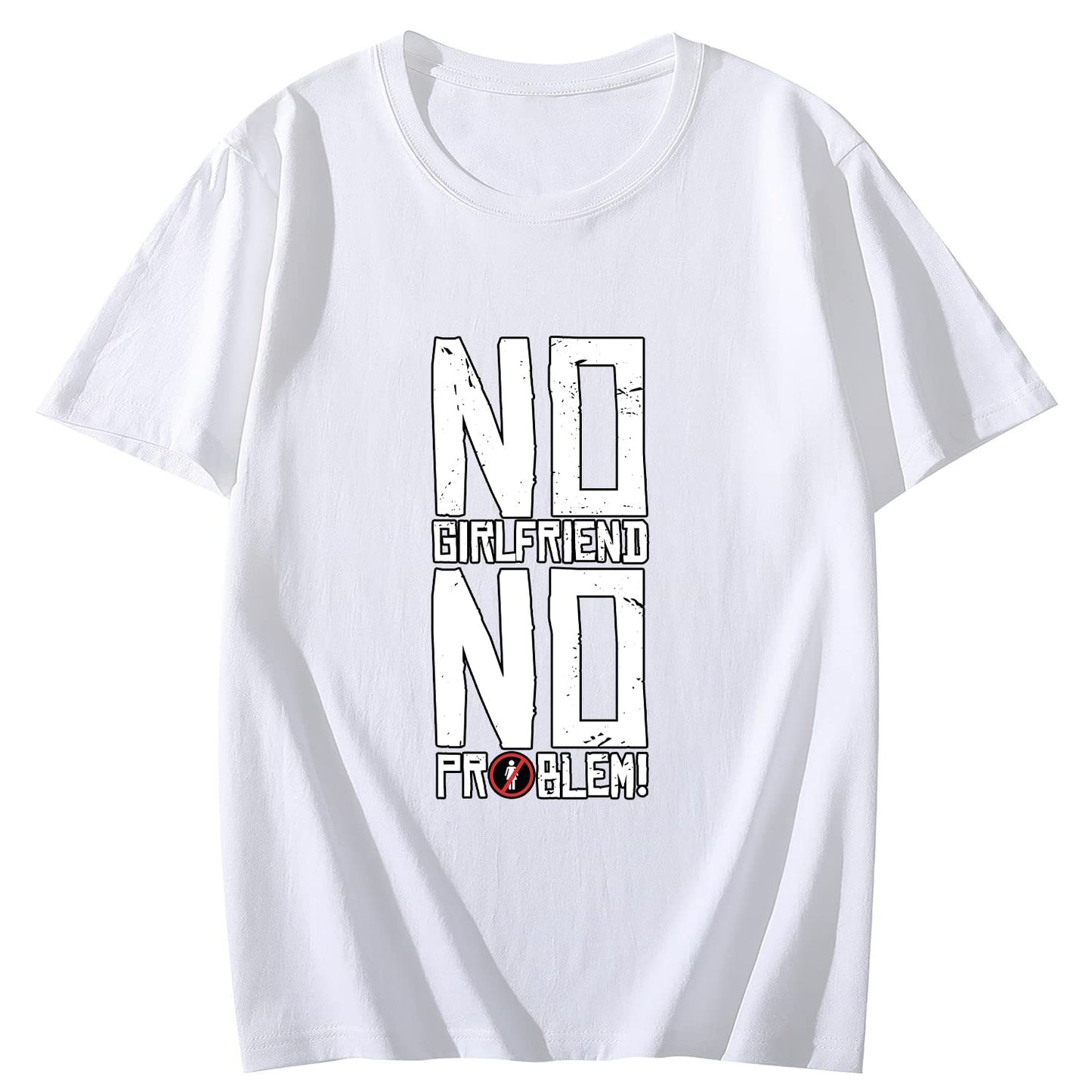 No Girl Friend Short Sleeve Comfort Tops T-Shirts for Women