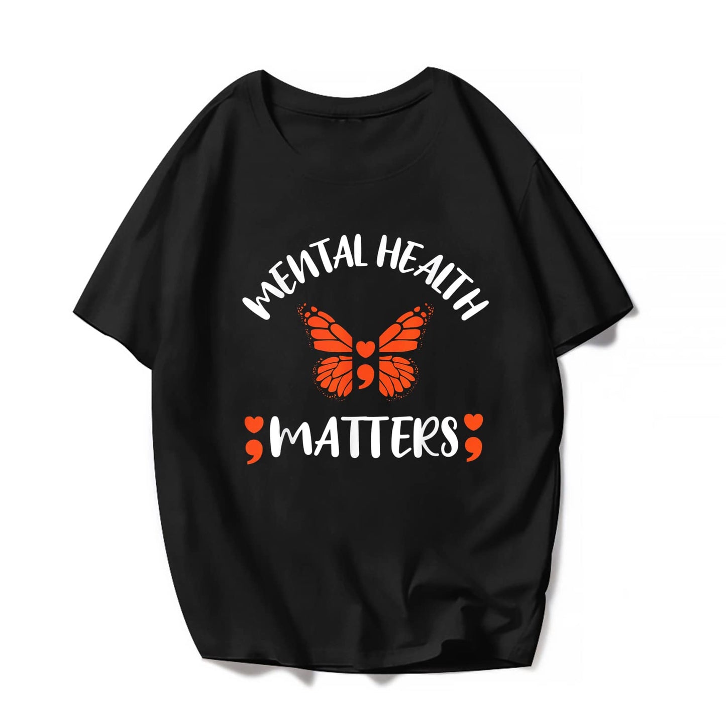 Mental Health Awareness T-Shirt - Casual Short Sleeve Shirts