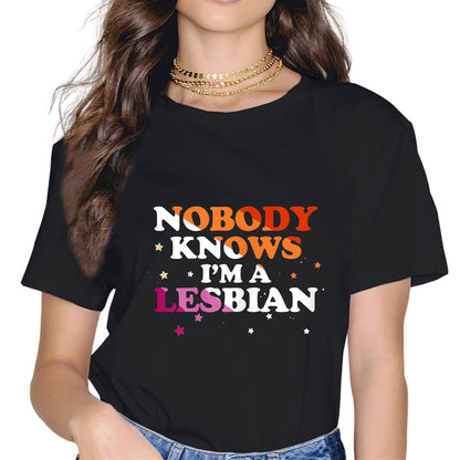 Lesbian Pride Flag LGBTQ Funny LGBT Ally Gift T-Shirt