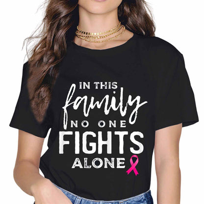 Sassalilly Pink Ribbon Breast Cancer Awareness Breast Cancer Walk T-Shirt