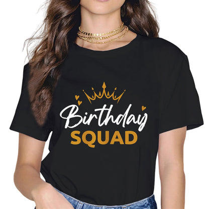 Sassalilly Womens Birthday Squad Women T-Shirt