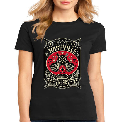 Country Music Nashville Guitar Player Gift Tee