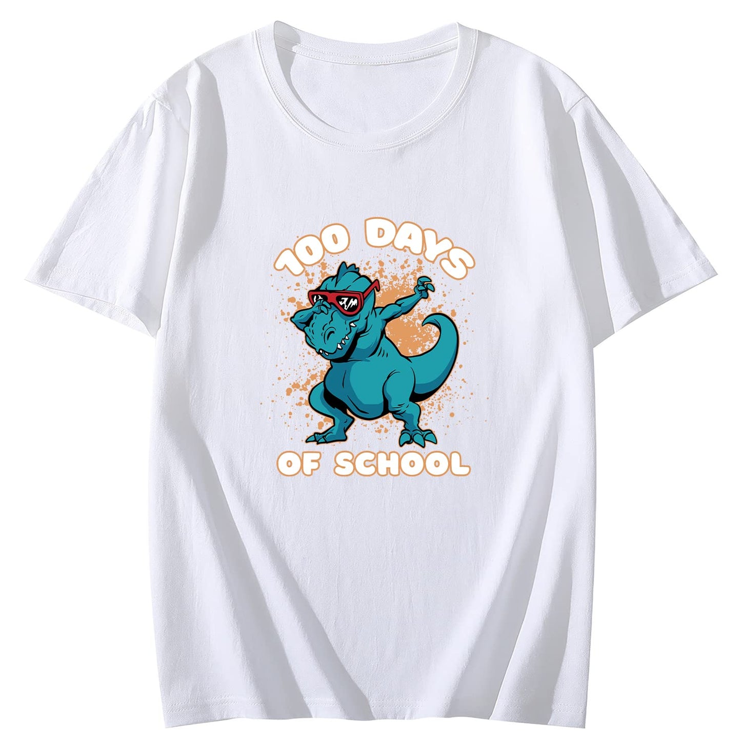 Awesome T-rex Monster Truck Round Neck Short Sleeve T-Shirt Top fo Men