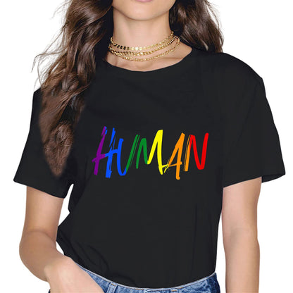 Rainbow Flag Human Rights LGBTQ+ Pride Month Gift T-Shirt