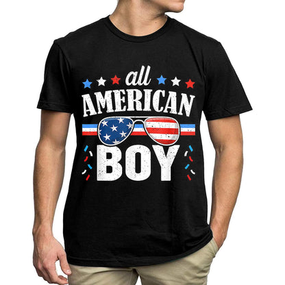 All American Boy T-Shirt - Flag Graphics