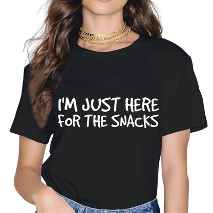 I'm Just Here for The Snacks Food Cook Funny Family Vacation T-Shirt