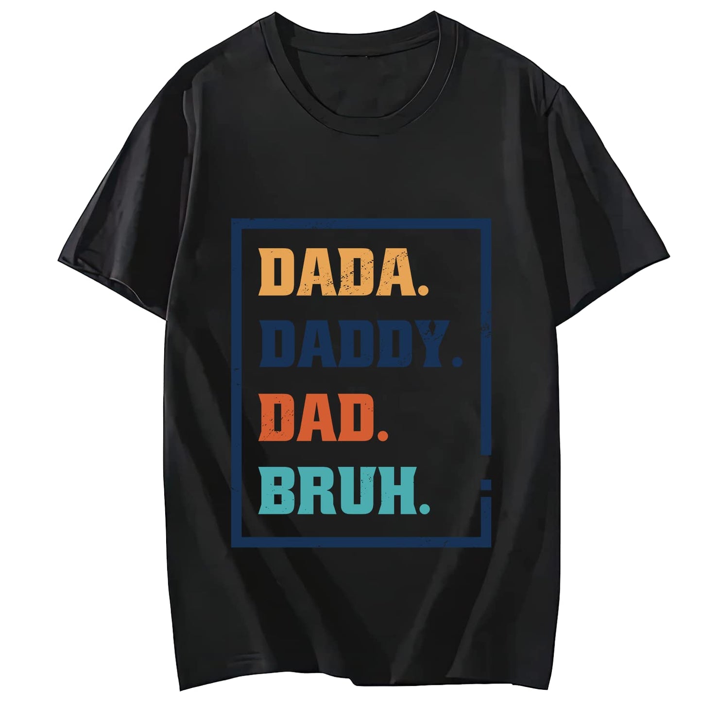 Best Dad Ever Lion Quote Casual Short Sleeve T-Shirt for Women and Men