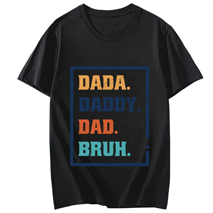 Best Dad Ever Lion Quote Casual Short Sleeve T-Shirt for Women and Men