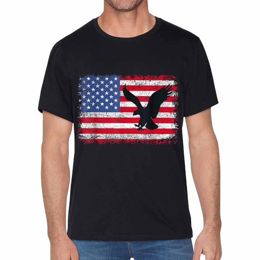 Patriotic Eagle T-Shirt 4th of July USA American Flag T-Shirt