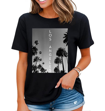 Funny Los Angeles Sunset Tee - Women's Vintage Souvenir Gift