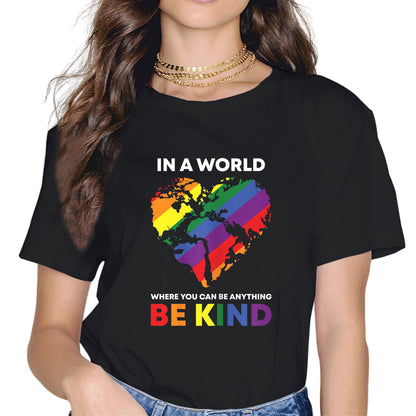 LGBTQ Fashion Short Sleeve Casual Round Neck Pride Month Gift T-Shirt